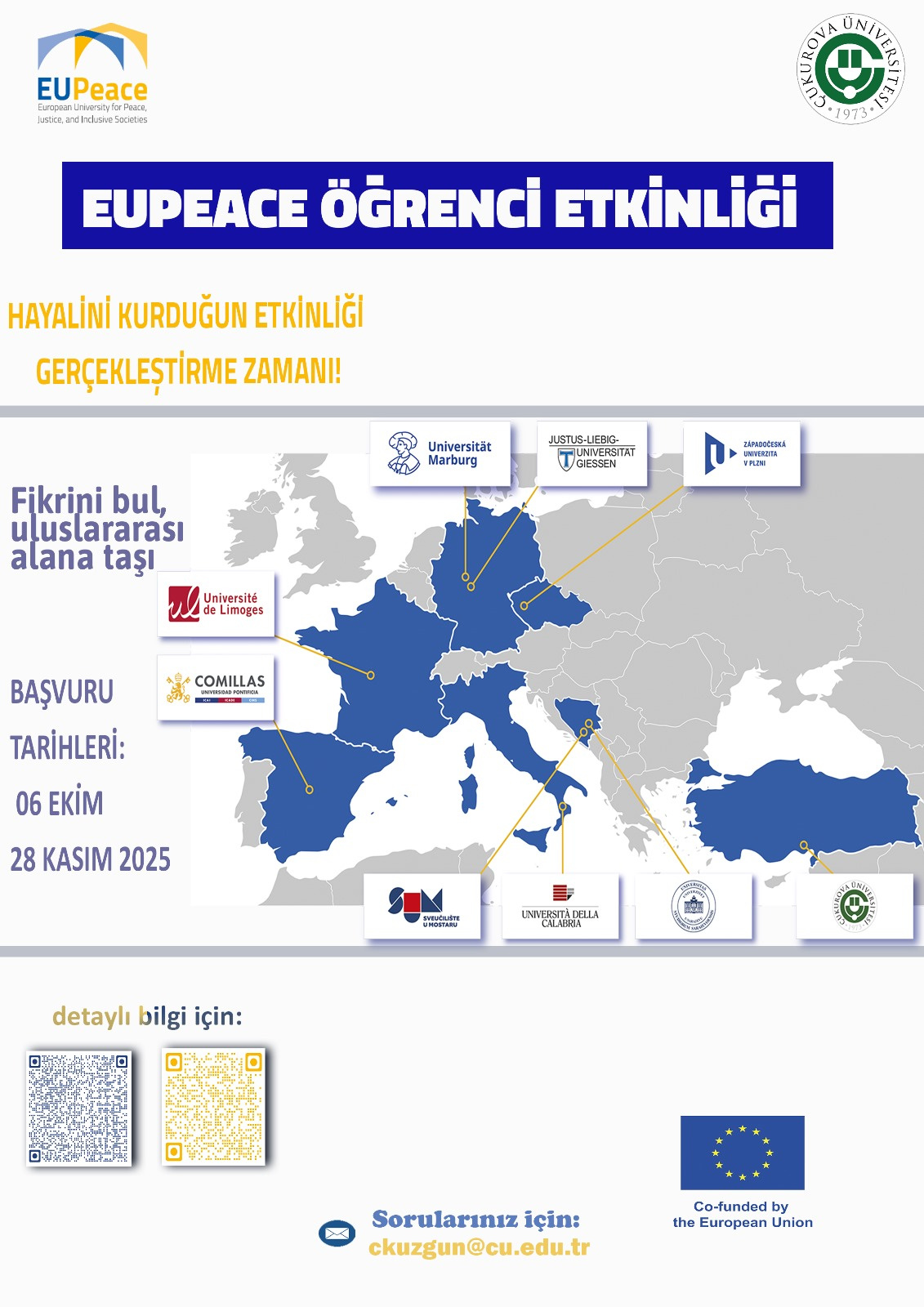 EUPeace Student-Led Events çağrısı açıldı: Hayalini kurduğun etkinliği gerçekleştirme zamanı!